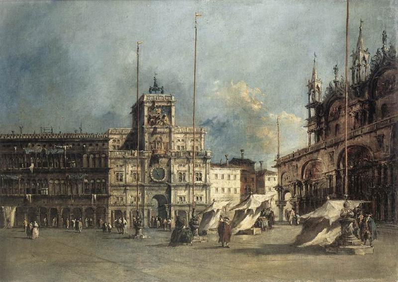 GUARDI, Francesco The Torre del Orologio china oil painting image